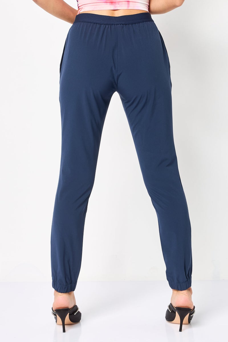 Lacoste Sport Women Sportswear Fit Training Track Pants, Navy - Image 4