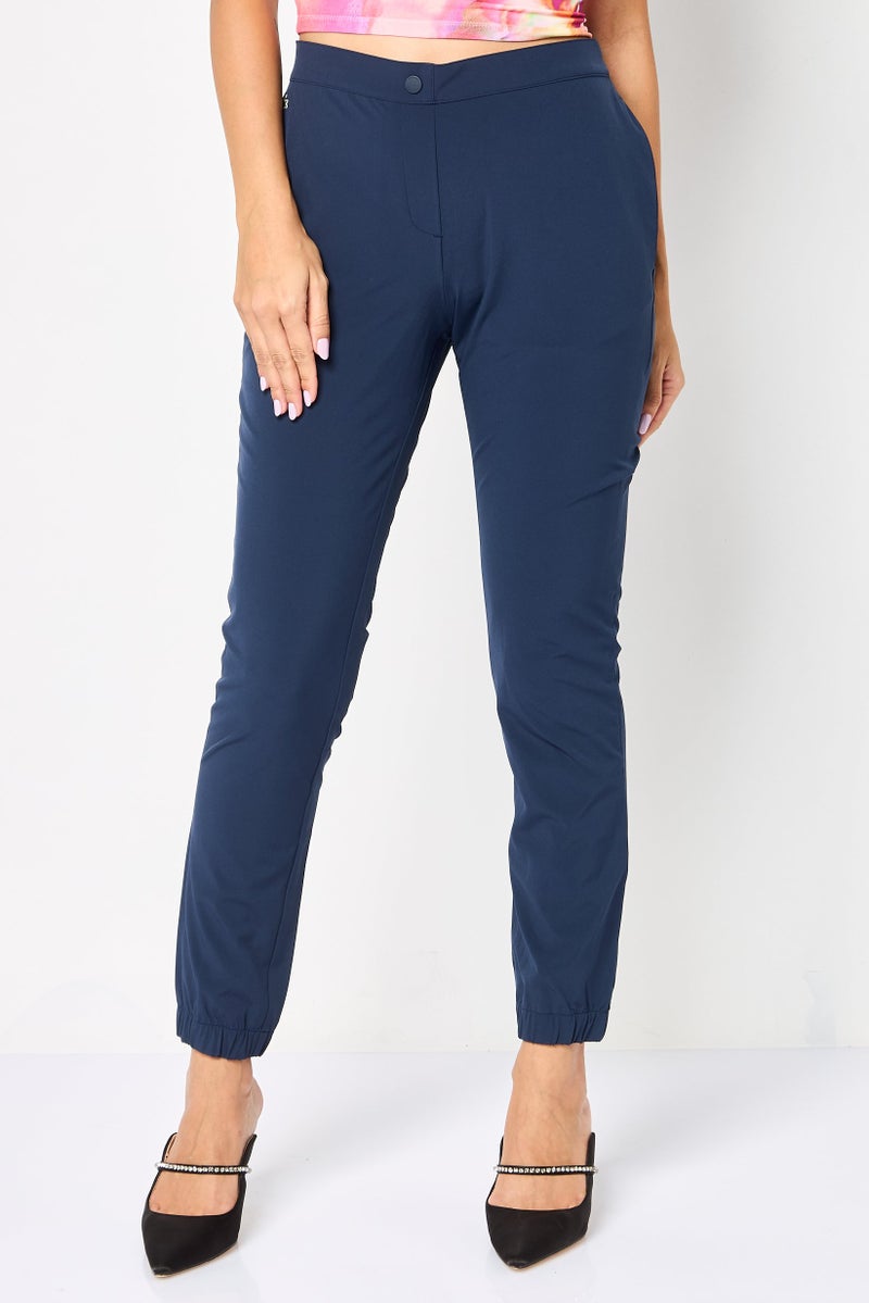 Lacoste Sport Women Sportswear Fit Training Track Pants, Navy - Image 1