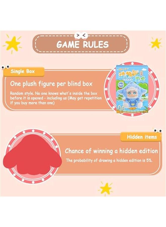 Zoo Tour Series - Vinyl Plush Blind Box, Cute Blind Box Figures, 1PC (1 of 7 Possible Styles) Mystery Box for Girls Boys, Figures Toys for Backpack Pendant Collectible Decoration Birthday Gifts  - Image 2