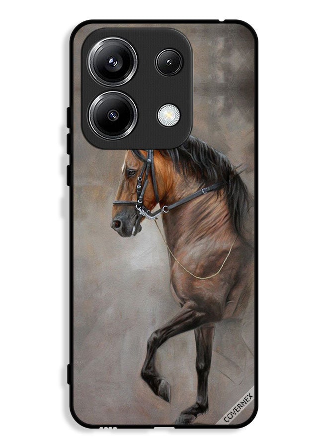 Covernex غطاء واقي لهاتف Xiaomi Poco M6 Pro 4G بصورة عتيقة لحصان - Image 1