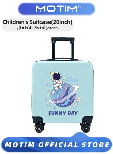 Travel Luggage Carry-On Luggage Kid's Luggage 20 inch Small Luggage with Spinning Wheels Cartoon Suitcase