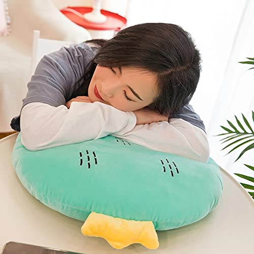 Peach Cuddle Fruit Shaped Cushion For Kids Room, Living Room, Nursery Decor, Velvet Cushion, (16X16 Inch, Pack of 1, Kiwi) - Image 4
