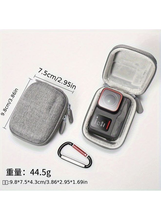 Black Hard Case Storage Pouch for Insta360 Mini Compatible with DJI Action 5 Pro 3 4 - Image 3