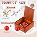 HI-BOOM Hiboom 2 Pack Metal Jacks Game with Balls in Keepsake Wooden Box Vintage Jacks Game for Kids and Adults Nostalgic Floor Games Retro Old School Board Games for Family Night Birthday Party Favor - Image 4