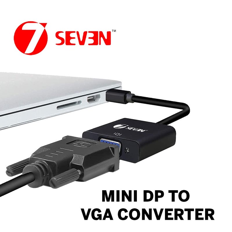 7-Seven 7SEVEN® Mini DisplayPort to VGA, Mini DP Male Display Port to VGA Female Converter(Thunderbolt Compatible) Adapter Compatible for ThinkPad SurfacePro PC - Image 5
