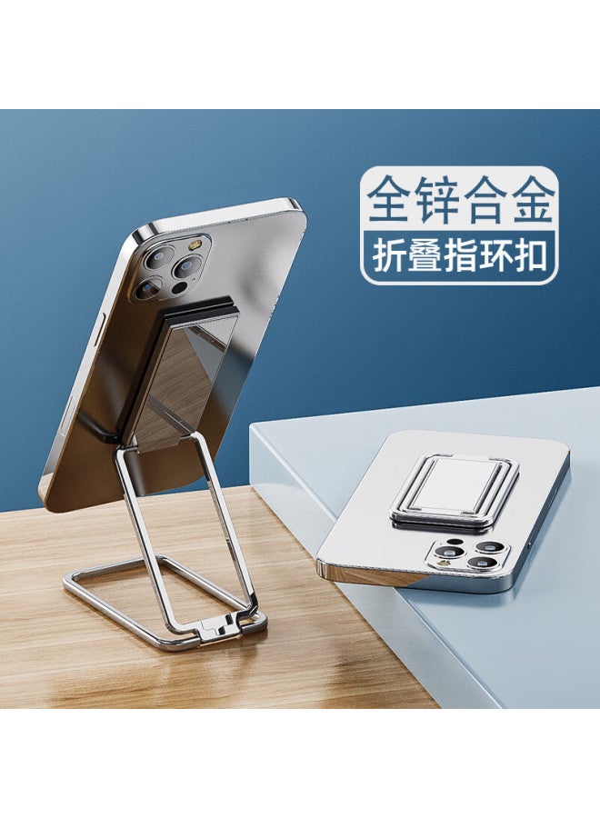 Zitai Magnetic Foldable Phone Stand Tablet Stand Desktop Stand Car Mount Ring Buckle Stand 360 Degree Rotation Ultra-Thin Back Sticker Compatible With Apple, Huawei, Xiaomi, Honor - Image 1