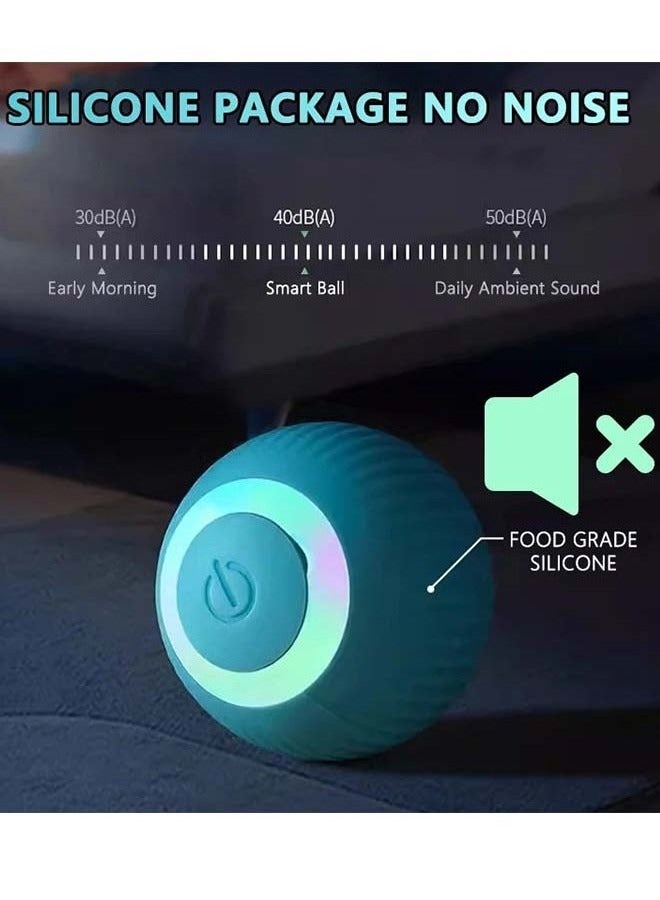 اترجسز القط الكرة التفاعلية الذكية لعبة القط في الأماكن المغلقة التلقائي المتداول الكرة السحرية التفاعلية الالكترونية لعبة القط زينة - Image 3