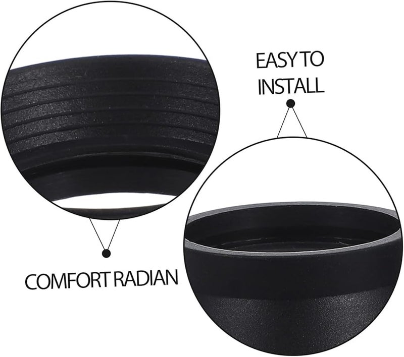 Artibetter 2Pcs Black Rubber Eyepiece Covers for Microscopes and Binoculars Lens Guards - Image 4