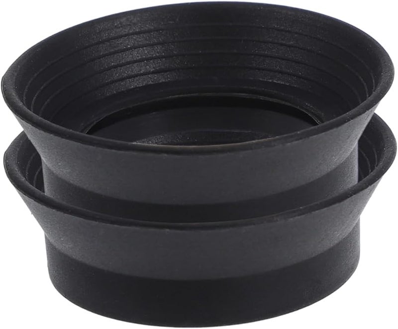 Artibetter 2Pcs Black Rubber Eyepiece Covers for Microscopes and Binoculars Lens Guards - Image 1