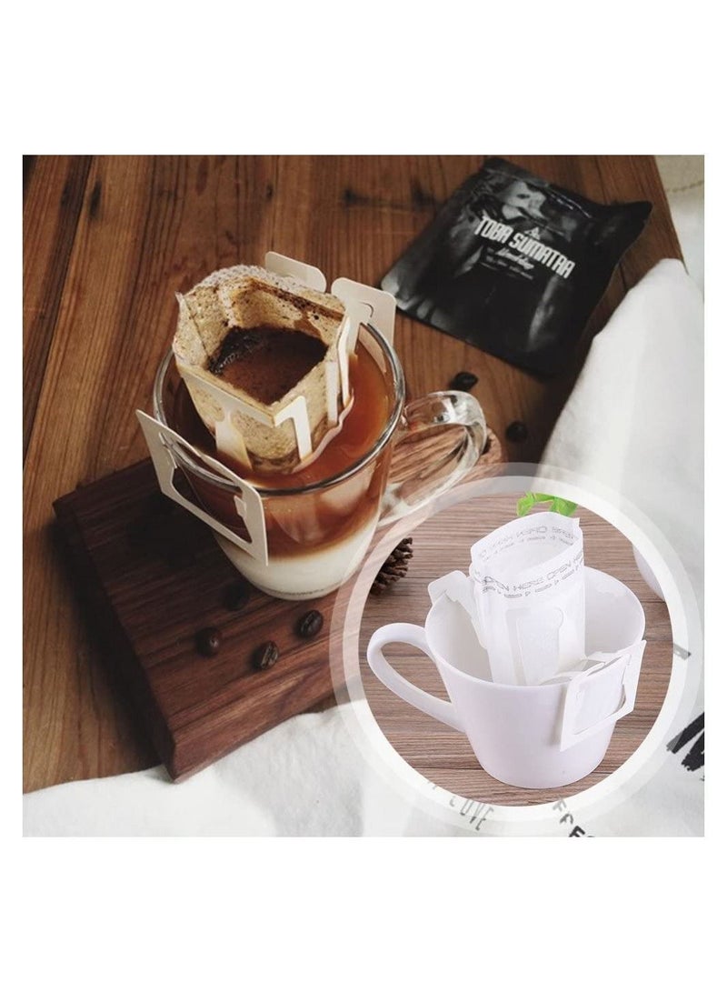 NIBEMINENT Portable Coffee Filter Paper Bag, 50 Pcs Hanging Ear Drip Bag Single Serve Disposable for Travel, Camping, Home, Office - Image 4