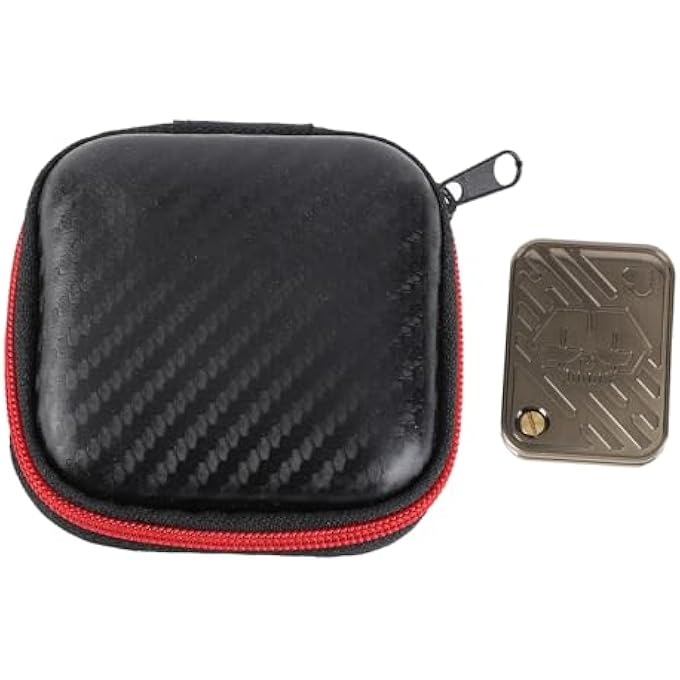 Bonbela Poker Push Slider Toy Mini Metal Fidget Toy Stress Relief Gadget for Anxiety Autism ADHD with Stickers Shockproof Bag 44x33x8mm - Image 1