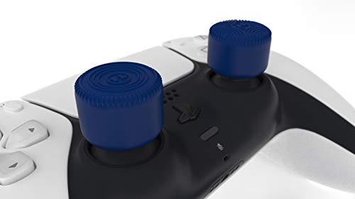 Foamy Lizard Raised Thumb Grips (8pc) for PlayStation 5 Dualsense by Foamy Lizard – Sweat Free 100% Silicone Precision Antislip Rubber Analog Stick Grips Compatible with PS5, PS4 & Switch 2/1 Pro (Blue) - Image 3