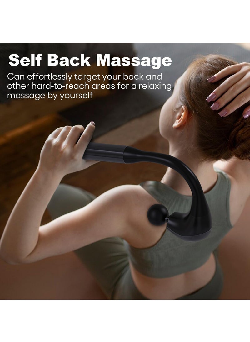 SYOSI Deep Tissue Muscle Massage Gun, Percussion Back Massager for Athletes, Portable Handheld with Extended Handle for Pain Relief, Ideal for Neck, Back, Shoulder, and Legs - Image 2