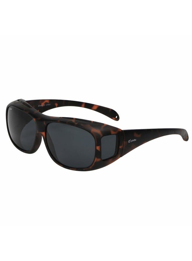yodo Fit Over Glasses Sunglasses with Polarized Lenses for Men and Women, Matt Leopard - Image 1