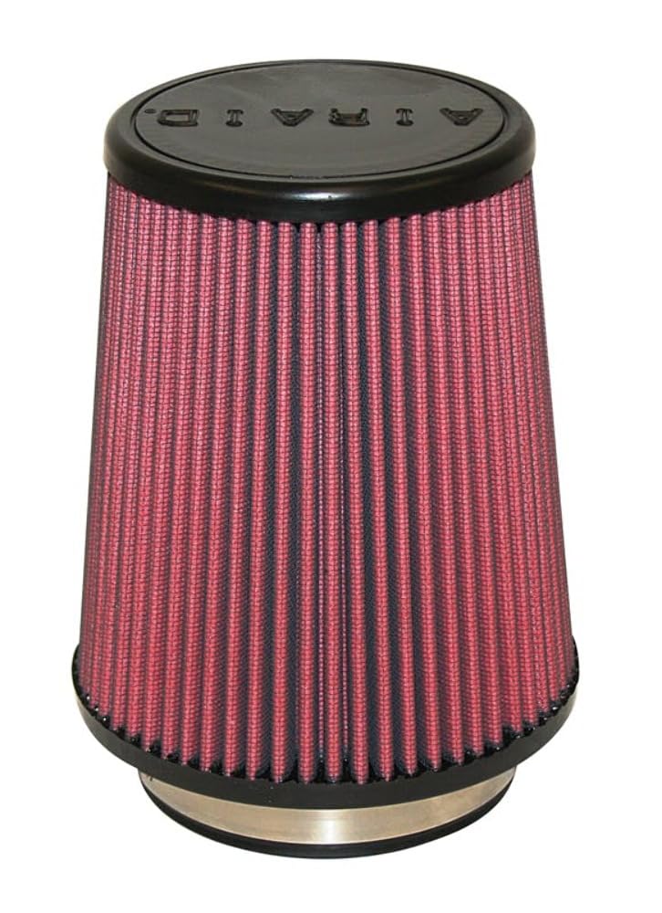 Airaid 700458 Universal ClampOn Air Filter Round Tapered 4 Inch 102 mm Flange ID 7 Inch 178 mm Height 7 Inch 178 mm Base 4625 Inch 117 mm Top