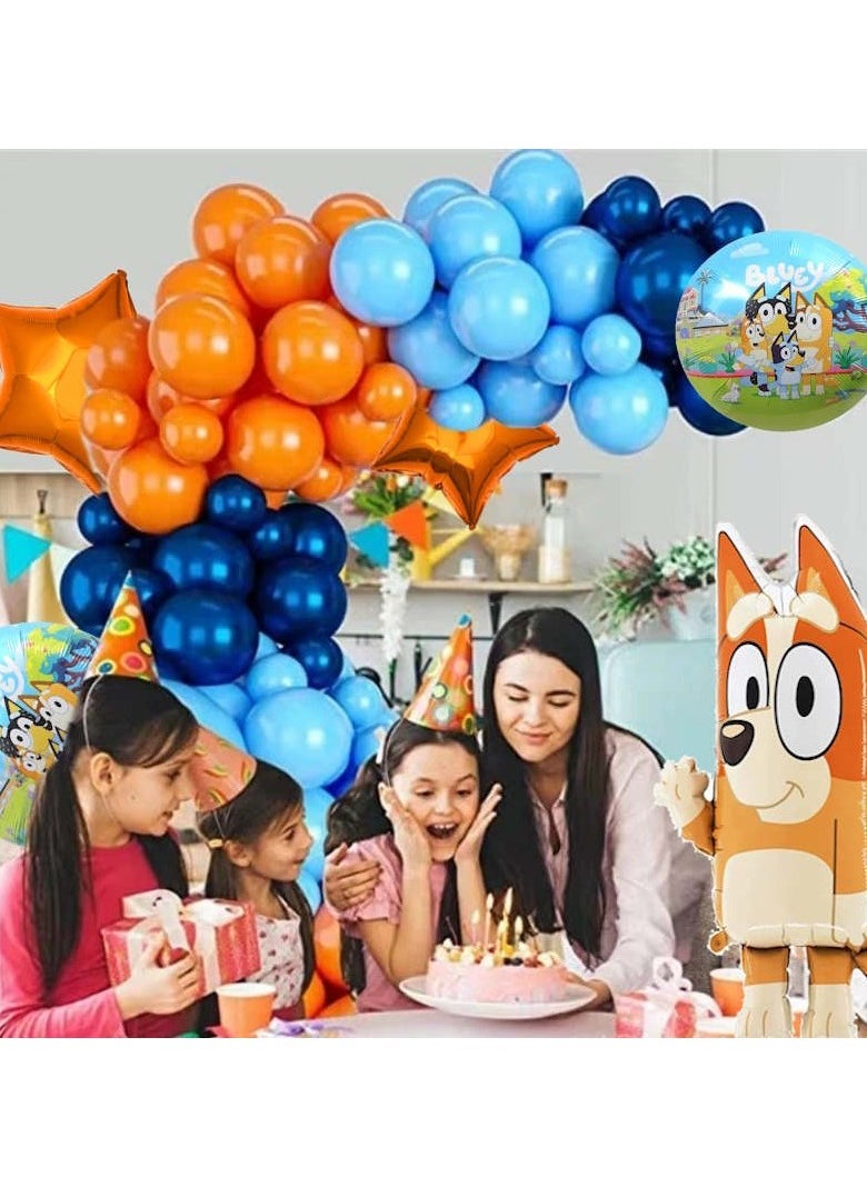 جوليتي إل إل سي بلوي بينغو بالونات إكليل حفلة عيد ميلاد مستلزمات باقة ديكورات الأولاد والبنات (71 قطعة) - Image 2
