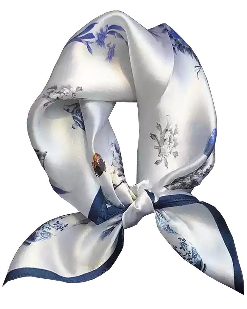 Saiusloa Neck Scarf For Womens Silky Head Scarves Hair Bandanas Square Scarf Fashion Accessories lightweight 27.5 * 27.5inch-18 - Image 1