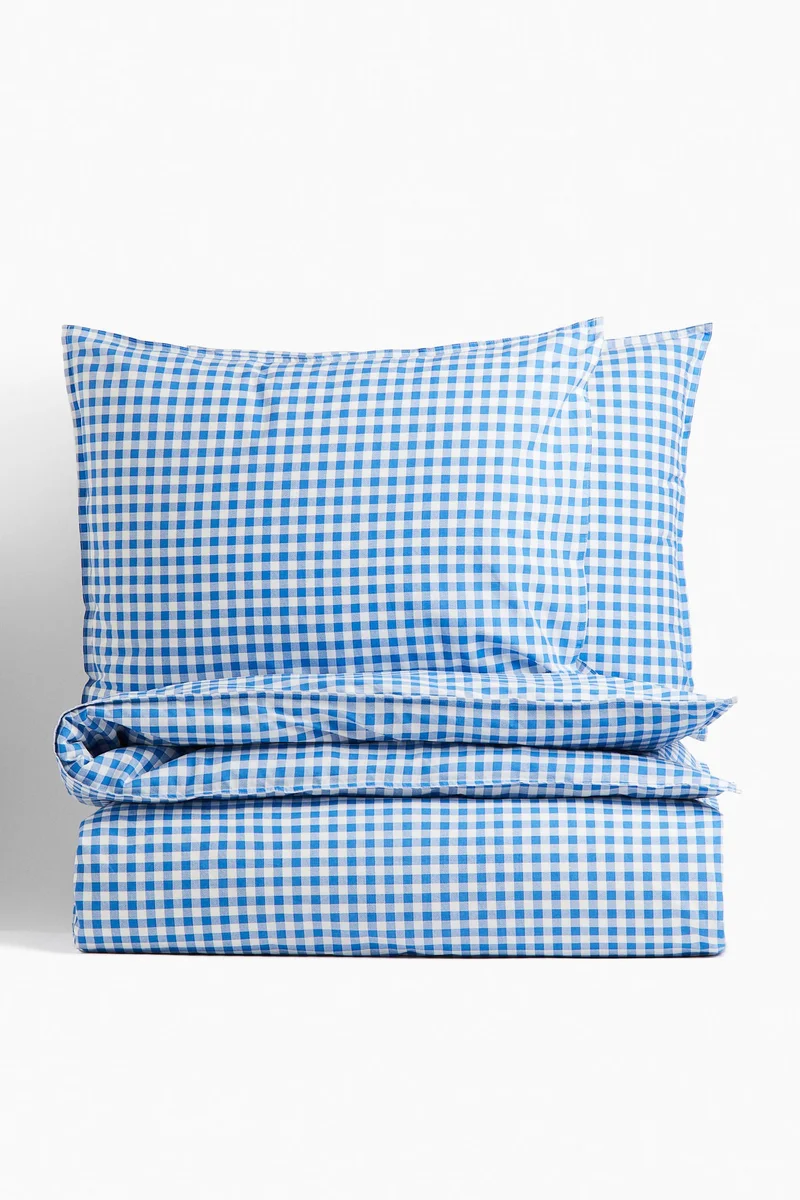 H&M Patterned double/king size duvet cover set