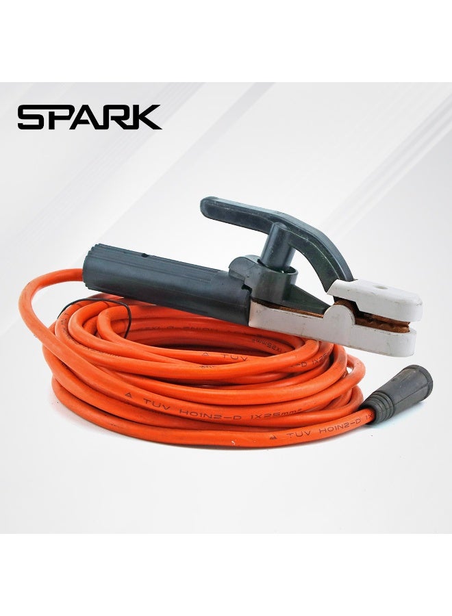 سبارك حامل قطب لحام 200 أمبير مع كابل 10 أمتار مُجمّع، مشبك أرضي مُثبّت لآلة اللحام ARC ZX7 MMA Stick 220 فولت، ملحقات آلة اللحام، ملقط لحام، كماشة لحام - Image 1