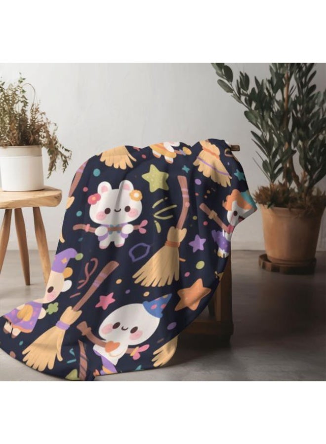 عام بطانية رقيقة من الفانيلا الكرتونية للأطفال والرضع (دافئة ومريحة، ومناسبة للنوم والألعاب) 70 سم * 100 سم - Image 5