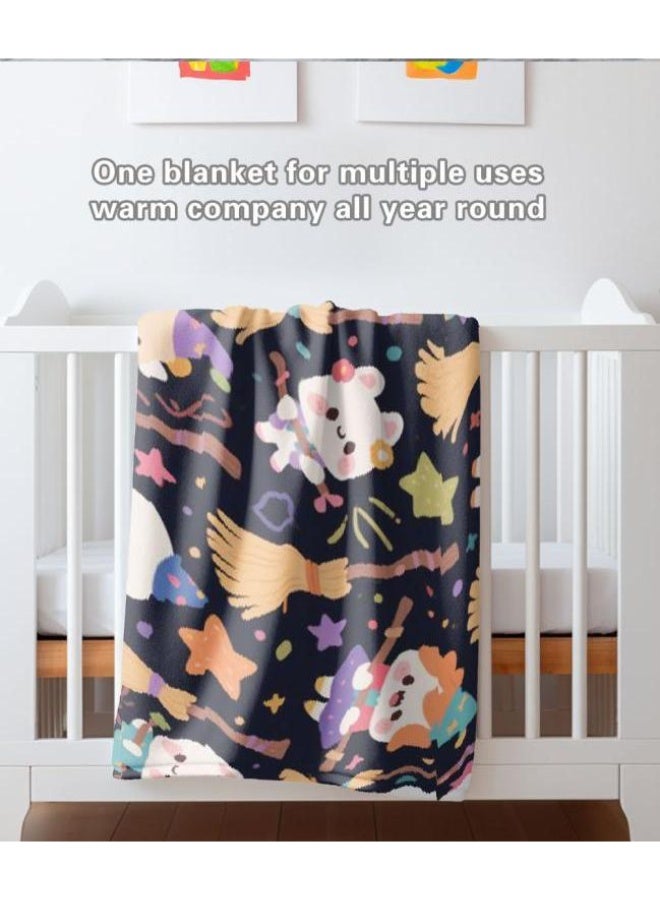 عام بطانية رقيقة من الفانيلا الكرتونية للأطفال والرضع (دافئة ومريحة، ومناسبة للنوم والألعاب) 70 سم * 100 سم - Image 3