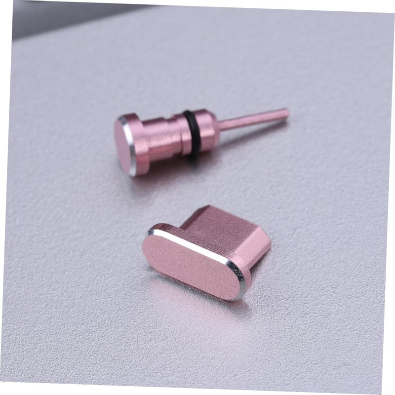 مجموعة واقيات من السيليكون بلون الذهب الوردي لمنفذ سماعة الرأس ومنفذ مايكرو USB المضادة للغبار، عبوة من قطعتين - Image 4
