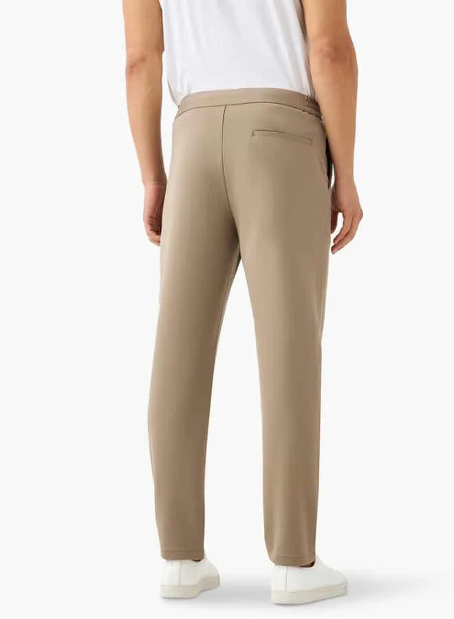 Iconic Iconic Regular Fit Trousers with Pockets