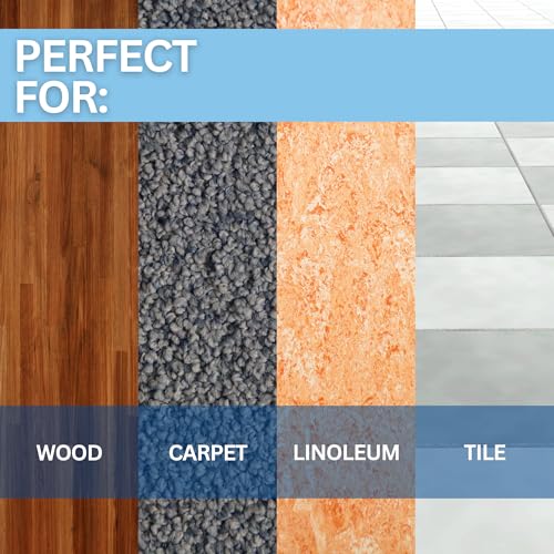 SoftTouch 2 1/2" Square Reusable Carpet Bottom Furniture Caster Cups to Protect Hardwood, Tile or Laminate Floors, Brown/Gray (12 Pack) - Image 3