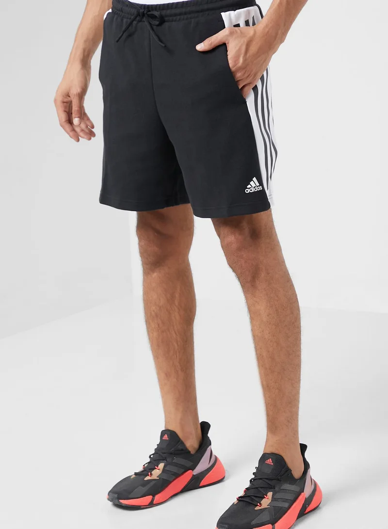 Adidas 3 Stripe Logo Shorts