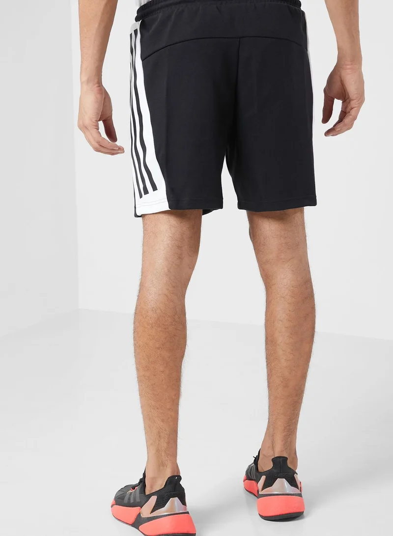 Adidas 3 Stripe Logo Shorts