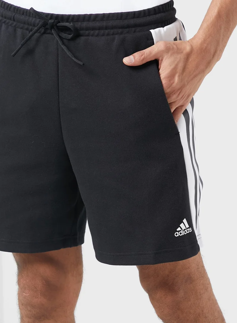 Adidas 3 Stripe Logo Shorts