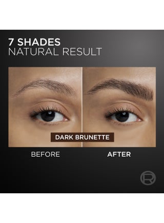 L'Oreal Paris Faux Brow, Hair-Like, Filling Eyebrow Pen with Double-Brush Tip, Fast & Precise Eyebrow Makeup, Dark Brunette - view 3