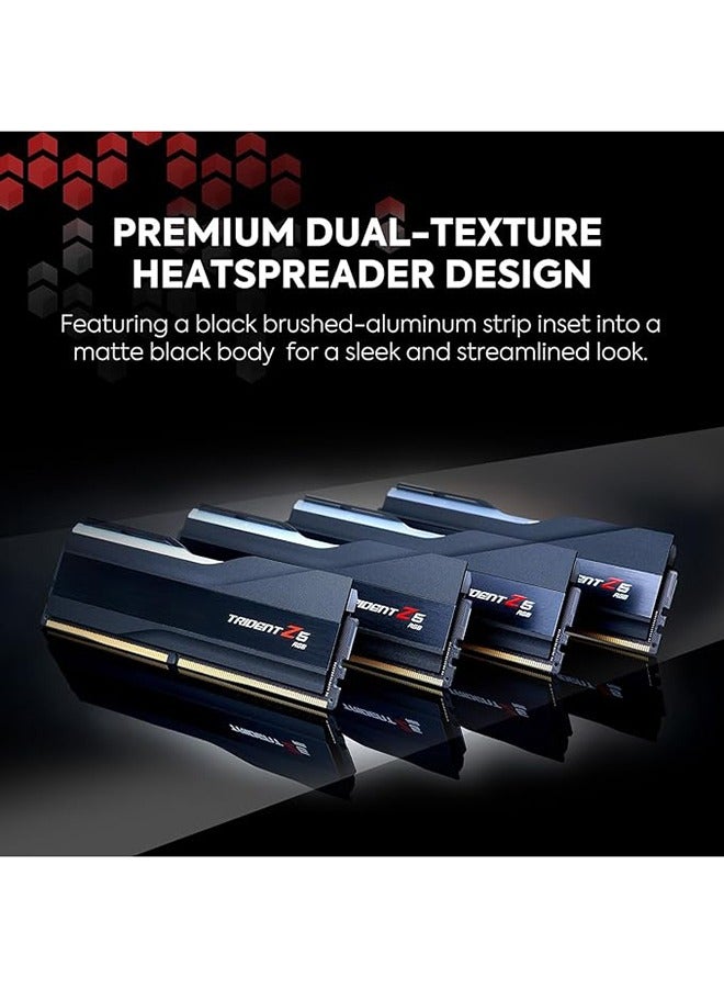 G.Skill Trident Z5 RGB DDR5 64GB (2x32GB) 6000MT/s CL36-36-36-96 1.35V Intel XMP 3.0 & AMD EXPO Memory Kit, High-Performance Gaming & Content Creation RAM with RGB Aluminum Heatspreader, Unbuffered Non-ECC, Black | F5-6000J3636F32GX2-TZ5RK - Image 4