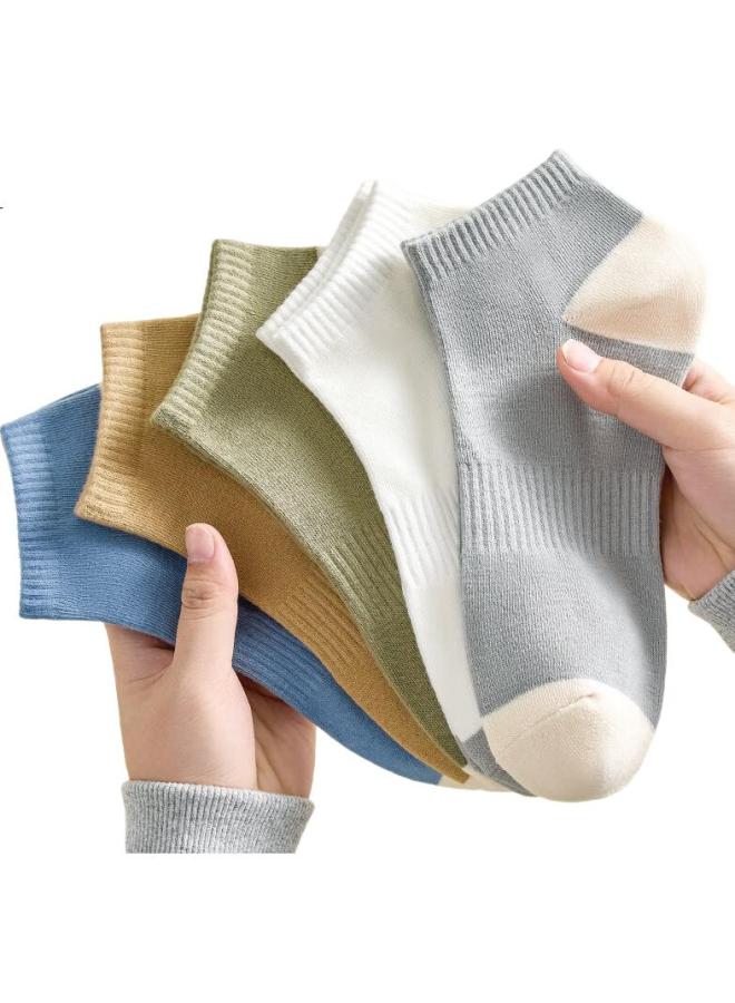 Modal 6 Pairs Men'S Cotton Socks Summer Thin 7A Antibacterial Odor-Resistant Breathable Short Tube Socks Student Four Seasons Sports Socks - Image 3