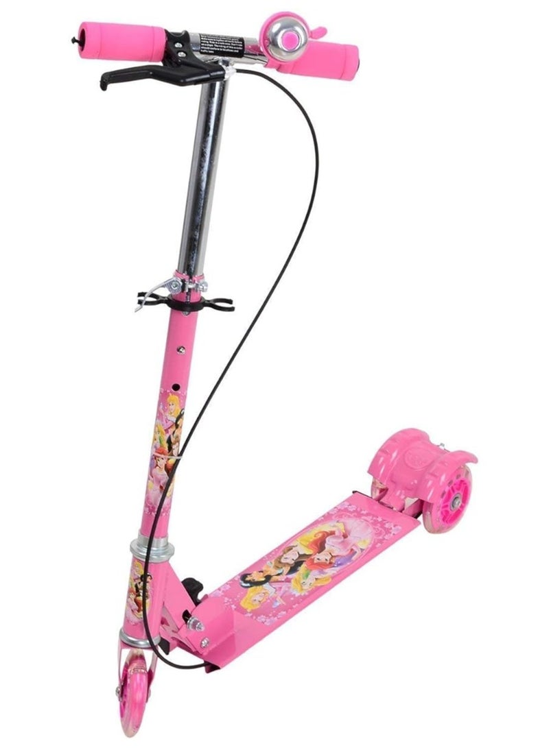 سكوتر رود رانر من ماتروشري إنتربرايزز للأطفال من عمر 3 إلى 14 عامًا، ارتفاع قابل للتعديل، قابل للطي، عجلات بولي يوريثان LED، سعة وزن 75 كجم مع فرامل. [وردي] - Image 1