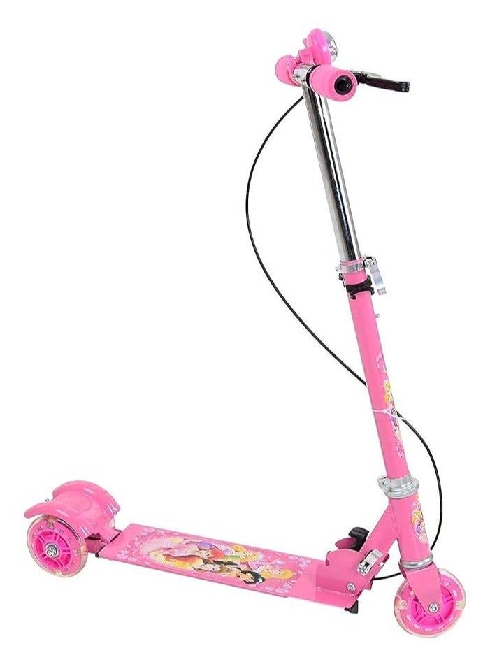 سكوتر رود رانر من ماتروشري إنتربرايزز للأطفال من عمر 3 إلى 14 عامًا، ارتفاع قابل للتعديل، قابل للطي، عجلات بولي يوريثان LED، سعة وزن 75 كجم مع فرامل. [وردي] - Image 5