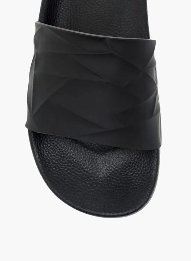 LBL by Shoexpress Men Textured Slip-On Slides