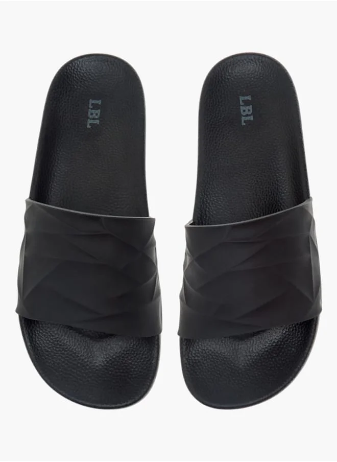 LBL by Shoexpress Men Textured Slip-On Slides