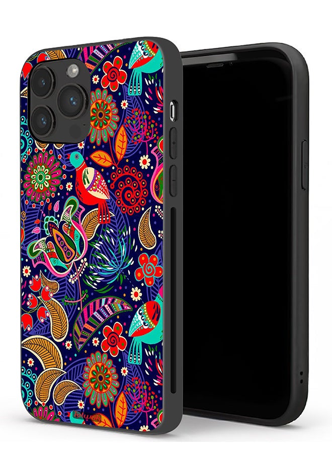 Tolwak Apple iPhone 13 Pro Protective Case Birds And Floral Pattern - Image 1