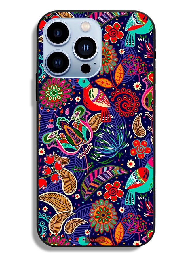 Tolwak Apple iPhone 13 Pro Protective Case Birds And Floral Pattern - Image 2