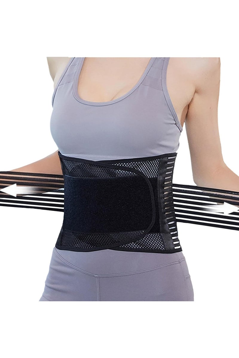 OLYSON Back Brace for Men and Women,Adjustable Waist Trainer, Anti Skid Mesh Adjustable Back Lumbar Waist Support Belt Lower for Back Pain Relief (Size: M) - Image 1