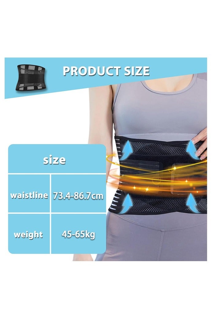 OLYSON Back Brace for Men and Women,Adjustable Waist Trainer, Anti Skid Mesh Adjustable Back Lumbar Waist Support Belt Lower for Back Pain Relief (Size: M) - Image 2