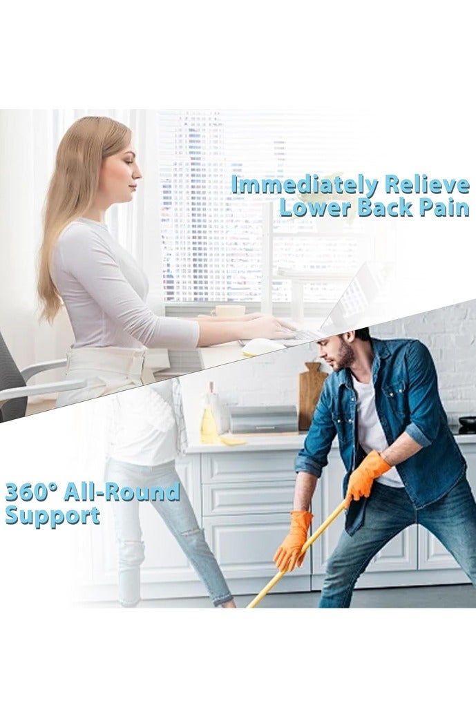 OLYSON Back Brace for Men and Women,Adjustable Waist Trainer, Anti Skid Mesh Adjustable Back Lumbar Waist Support Belt Lower for Back Pain Relief (Size: M) - Image 4