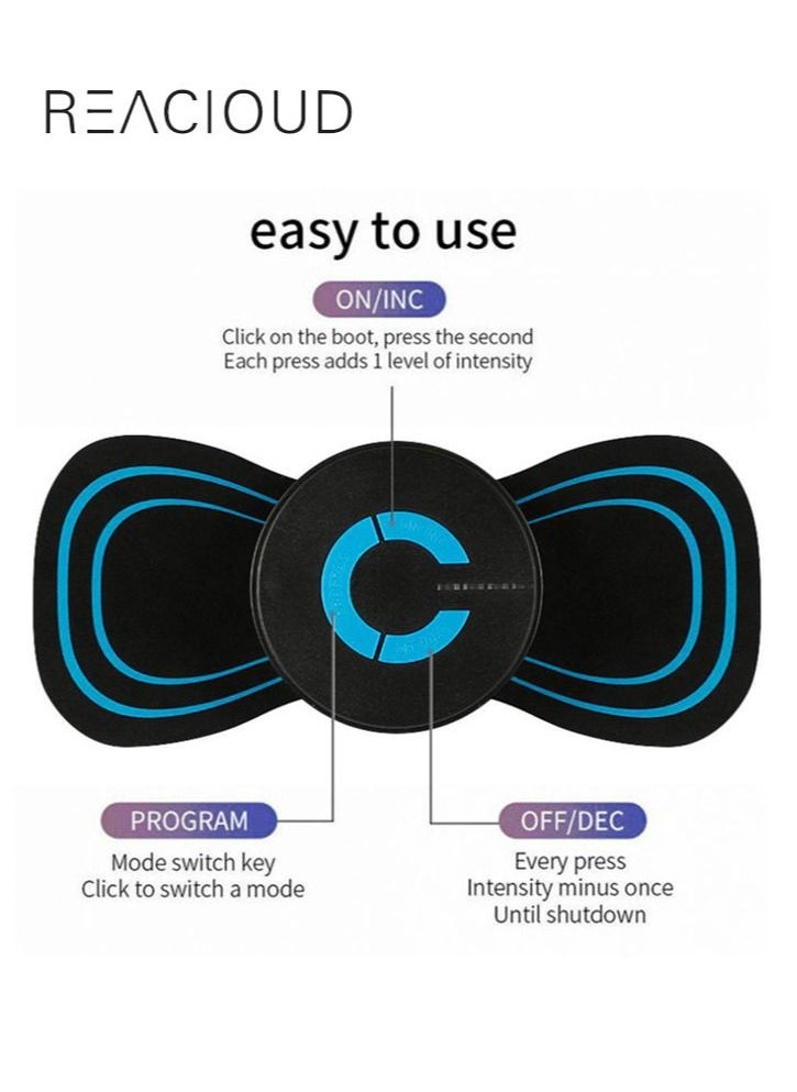 REACLOUD 2 Pack Microcurrent EMS Mini Electric Shoulder and Neck Physiotherapy Massager for Muscle Pain Relief Portable Mini Electric EMS Neck Massager  - Image 2