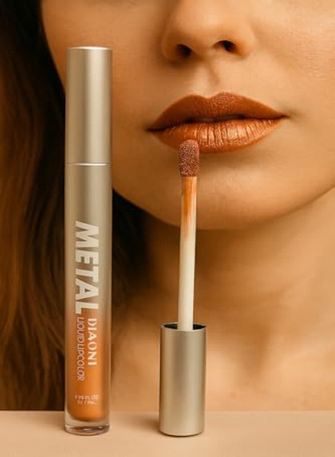 MAKE UP FOR LIFE Metal Diaoni Liquid Lip Color - High-Shine Metallic Finish, Long-Lasting, Smudge-Proof & Lightweight Lip Stain for Bold Glamorous Lips - Image 5