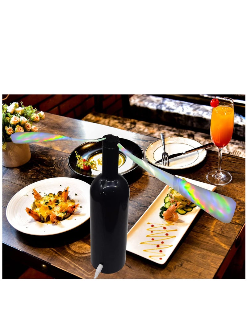 SYOSI Fly Fans for Tables, USB Powered Picnic Table Fan for Food, Portable ortable Automation Food Fly Fan for Restaurant Party Home, Mini-Blade Picnic Drive Fly Fan for Restaurant - Image 3