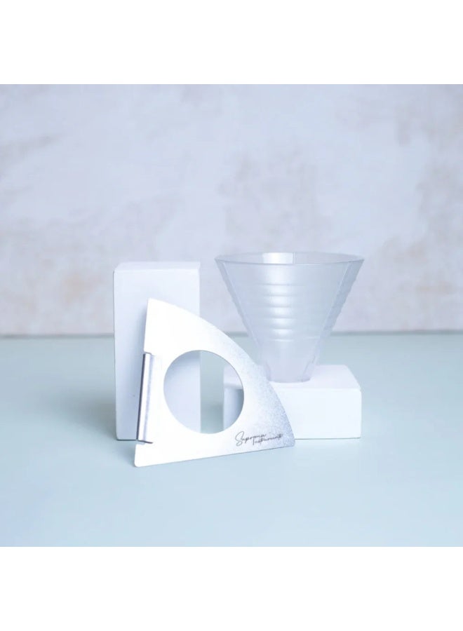 سوبريما إنسترومنتس قطارة Suprima Instruments SD1R شفافة – مصنوعة من البولي كربونات الغذائي مع مسطرة من الفولاذ المقاوم للصدأ، سعة 1-2 كوب، صانعة قهوة دقيقة - Image 2