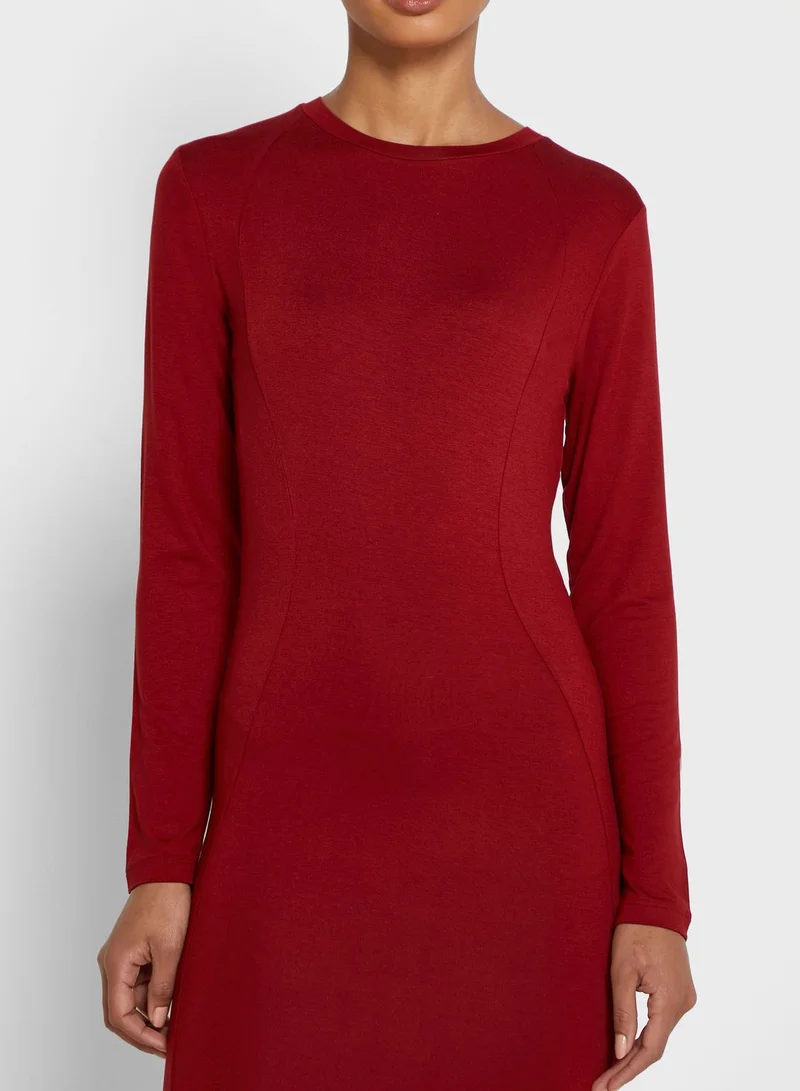 Ginger Basics Long Sleeve Bodycon Maxi Dress