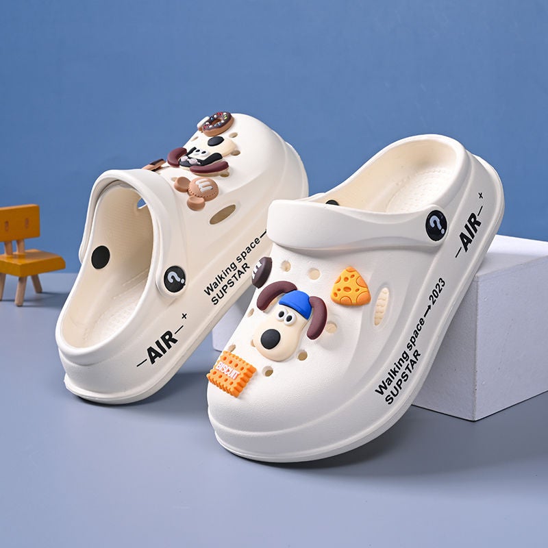 Children'S Cave Shoes 2025 Summer Non-Slip Thick Sole New Style Soft Shoe Feeling Baby Cute Baotou Beach Slippers - Image 3