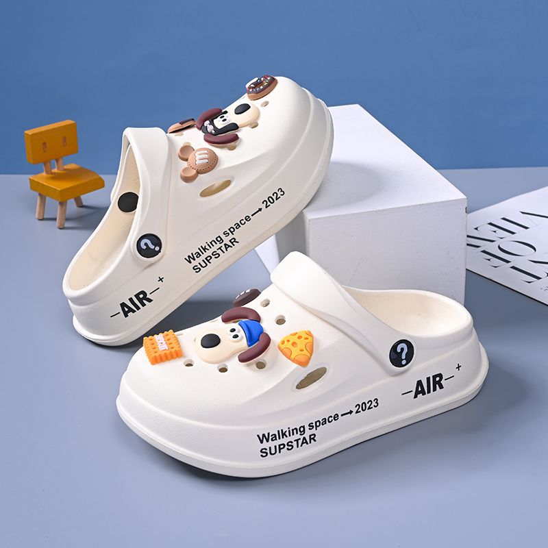 Children'S Cave Shoes 2025 Summer Non-Slip Thick Sole New Style Soft Shoe Feeling Baby Cute Baotou Beach Slippers - Image 2